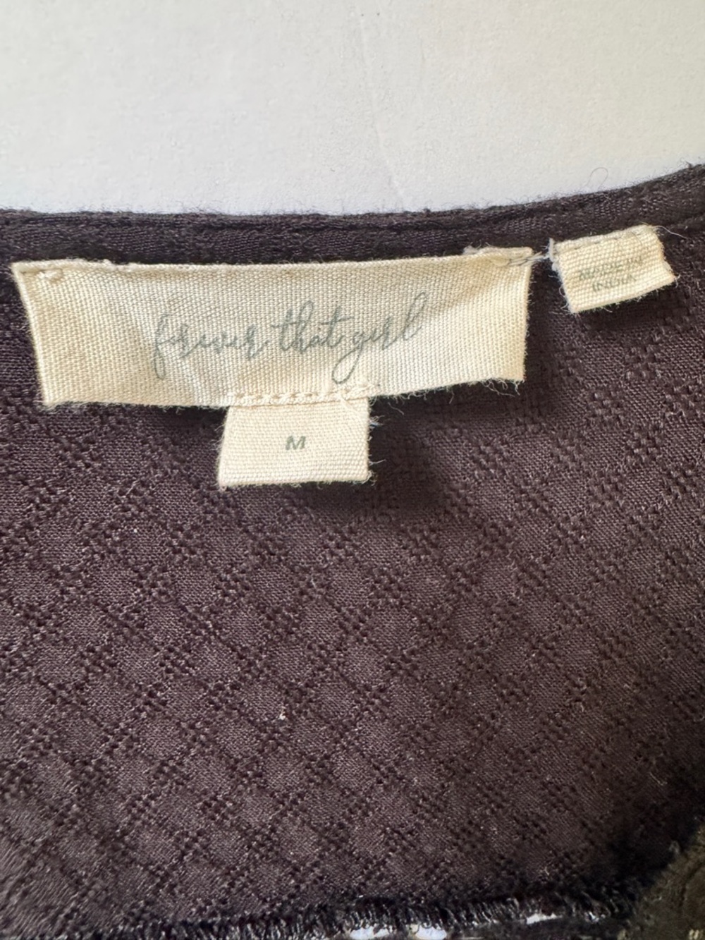 Anthropologie Forever That Girl Blouse Black Lace Swiss Dot Lightweight Sz M - Picture 3 of 14